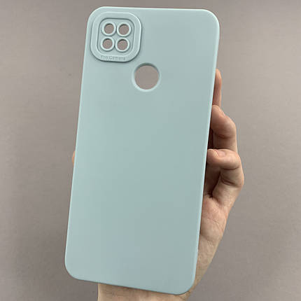 Чохол для Xiaomi Redmi 9C чохол однотонний із захистом камери на телефон сяомі редмі 9с блакитний s2l, фото 1