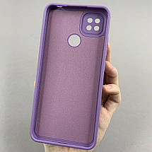 Чохол для Xiaomi Redmi 9C чохол однотонний із захистом камери на телефон сяомі редмі 9с фіолетовий s2l, фото 3