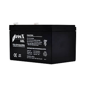 Акумуляторна батарея гелева 12В 12Аг Trinix TGL12V12Ah/20Hr GEL (44-00012), фото 1