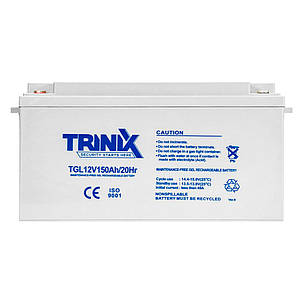 Акумуляторна батарея гелева 12В 150Аг Trinix TGL12V150Ah/20Hr GEL (44-00013), фото 3