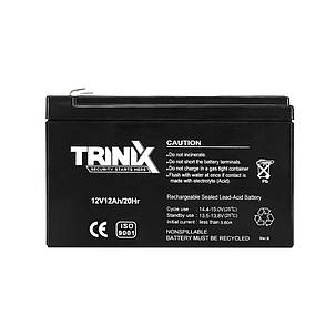 Акумуляторна батарея 12В 12Аг Trinix 12V12Ah/20Hr AGM свинцево-кислотна (44-00033), фото 3