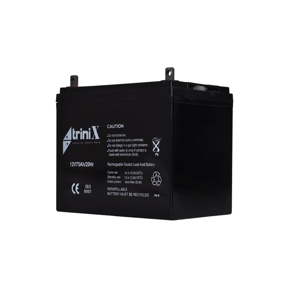 Акумуляторна батарея 12В 75Аг Trinix 12V75Ah/20Hr AGM свинцево-кислотна (44-00048)