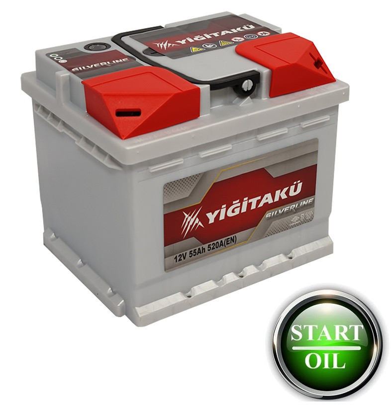 Акумулятор YIGITAKU MF 55Ah 520A R+ (h=175)