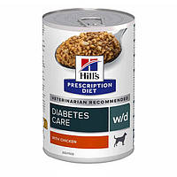 Вологий корм для собак Hill’s PRESCRIPTION DIET w/d Diabetes Care при цукровому діабеті, з куркою, 370 г