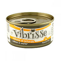 Консервы для котов VIBRISSE лосось в собственном соку 70г