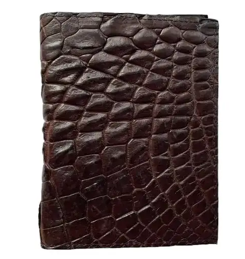 Візитниця зі шкіри крокодила Ekzotic Leather Коричнева (cch01)