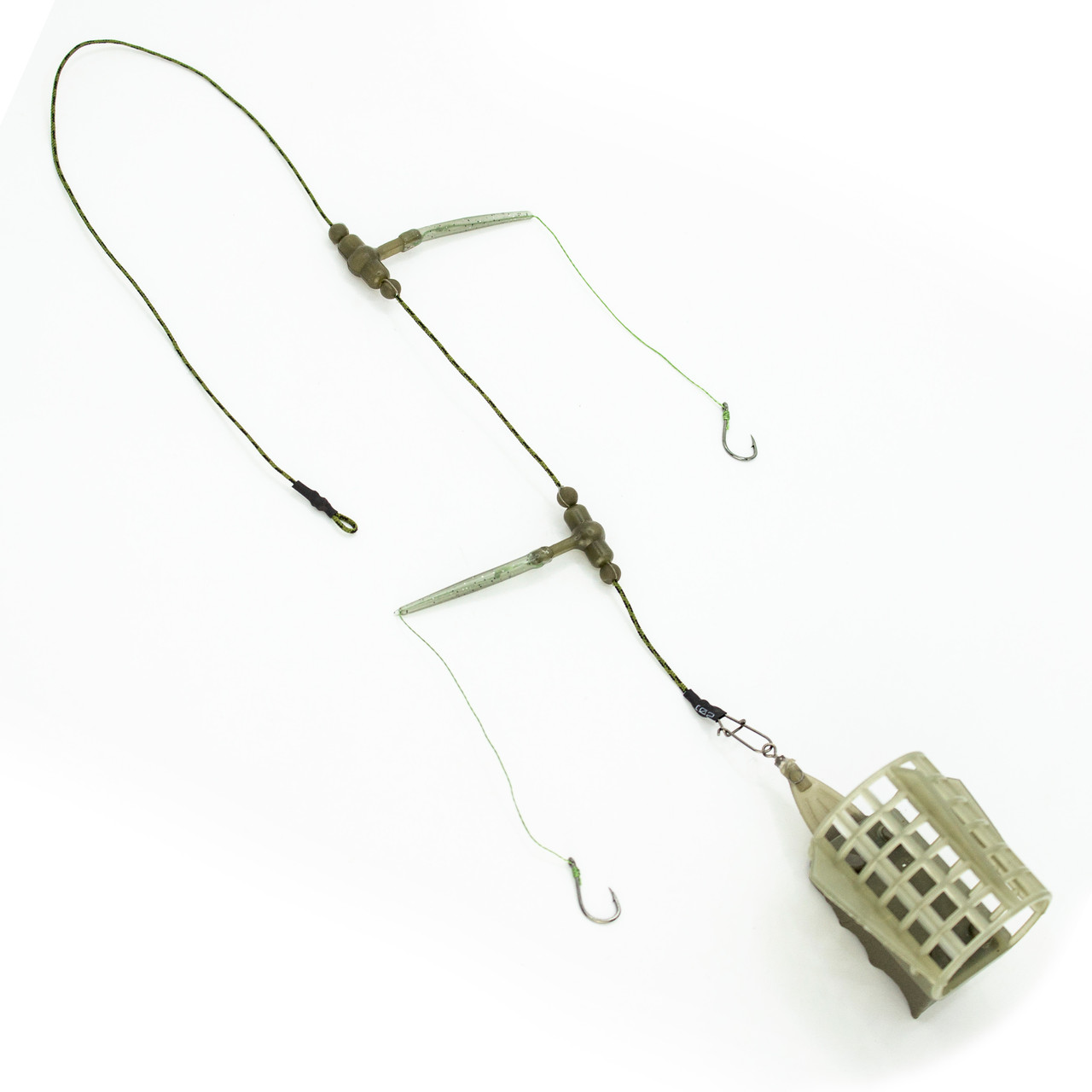 Фідерне оснащення на лідкорі Expert 80г 2 гачки без волоса