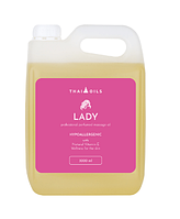 Масло для професійного масажу для всіх типів шкіри зволожуюче з ароматом жіночих парфумів Thai Oils Lady 3000 ml