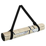 Килимок для йоги замшевий двошаровий Слон та Лотос 183x61x0.3 см Record FI-5662-38, фото 7