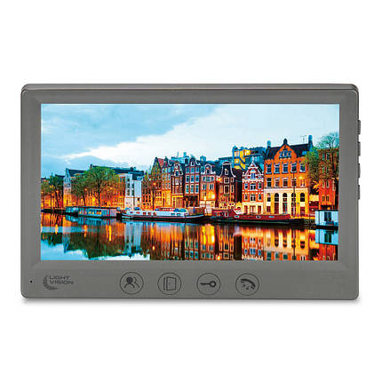 Відеодомофон 7" Light Vision AMSTERDAM FHD Grey (82-00237), фото 1