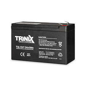 Акумуляторна батарея гелева 12В 7.2Аг Trinix TGL12V7.2Ah/20Hr GEL (44-00060)