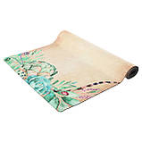 Килимок для йоги замшевий двошаровий Слон та Сад 183x61x0.3 см Record FI-5662-39, фото 3