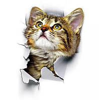 Наліпка інтер'єрна з 3D ефектом КІТ 03