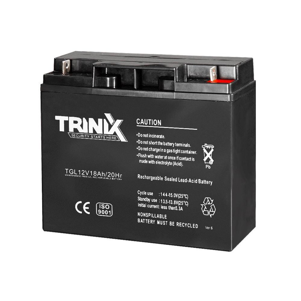 Акумуляторна батарея гелева 12В 18Аг Trinix TGL12V18Ah/20Hr GEL (44-00063)