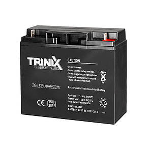 Акумуляторна батарея гелева 12В 18Аг Trinix TGL12V18Ah/20Hr GEL (44-00063), фото 1