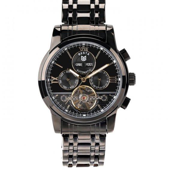 Чоловічий наручний класичний годинник Besta Classic (Чорний), фото 1