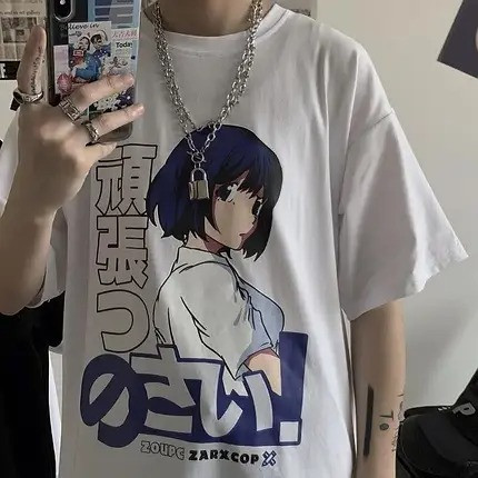 Жіноча футболка Аніме «Манга» принт, T-shirt Anime "Manga" print