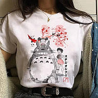 Футболка Аниме Тоторо с дівчатками |Unisex| by FUTBOLKA.TOP | T-shirt Anime Totoro with girls