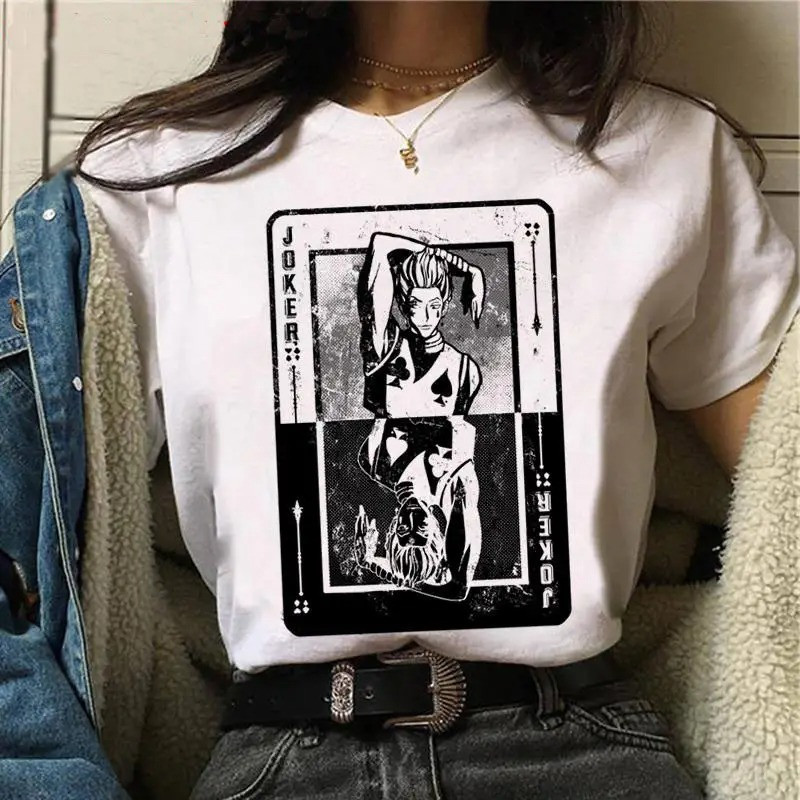 Жіноча футболка Аніме Хісока принт, T-shirt Anime Hisoka print