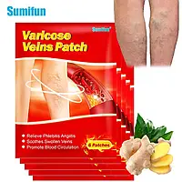 Пластырь от варикоза от боли и отеков в ногах 6шт Varicose Veins Medica, Пластырь от варикозного расширения TR
