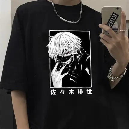 Жіноча футболка Аніме Токійський Гуль принт, T-shirt Anime Tokyo Ghoul print