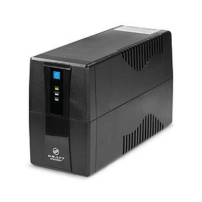Джерело безперебійного живлення KRF-650VA/390W(LED)LiFePO4 UPS Kraft (42-00080), фото 1