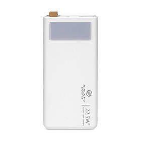 Повербанк 20000mAh Power Bank Kraft KPB-2320FCL White 22.5W QC3.0 LED-ліхтар (43-00059)