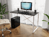 Компьютерный стол Лофтовый, офисный стол из ЛДСП 140х75х60 см Белый-Дуб Сонома.