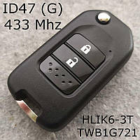 Ключ Honda HLIK6-3T/TWB1G721 434Mhz ID47 (G) 2кн