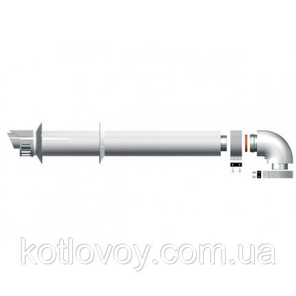 Коаксиальный комплект Protherm и Saunier Duval (удлинительный участок 1м 60/100мм + колено 60/100мм), фото 2