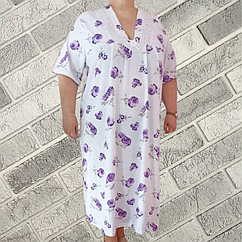 Нічна сорочка жіноча «Веселка» р.108 трикотаж виріз з мереживом 30037830