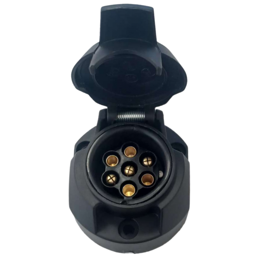 Розетка на причіп 7+1 контактна KAMAR 7 PIN 12V E1216-1, фото 1