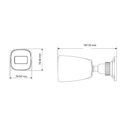 IP-відеокамера 2Mp TVT TD-9421S3B (D/PE/AR2) Black f=2.8mm (77-00144), фото 3
