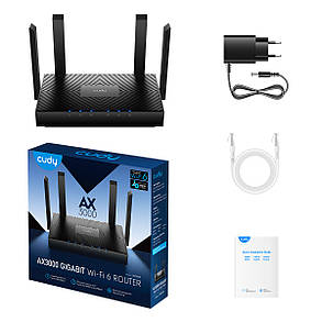 WiFi 6 Mesh-маршрутизатор Cudy WR3000 дводіапазонний гігабітний (73-00512), фото 4