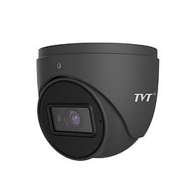 IP-відеокамера 5Mp TVT TD-9554S4 (D/PE/AR2) Black f=2.8mm з мікрофоном (77-00312)