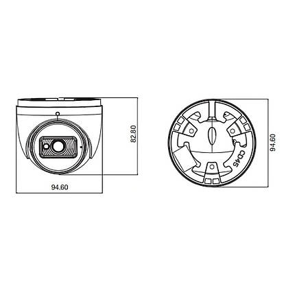 IP-відеокамера 5Mp TVT TD-9554S4 (D/PE/AR2) Black f=2.8mm з мікрофоном (77-00312), фото 3