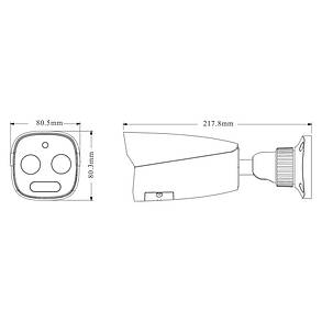 Тепловізійна IP-відеокамера 5Mp TVT TD-5422E1-VT(7/PE) f=8mm, thermal 256x192 f=7mm (77-00315), фото 3