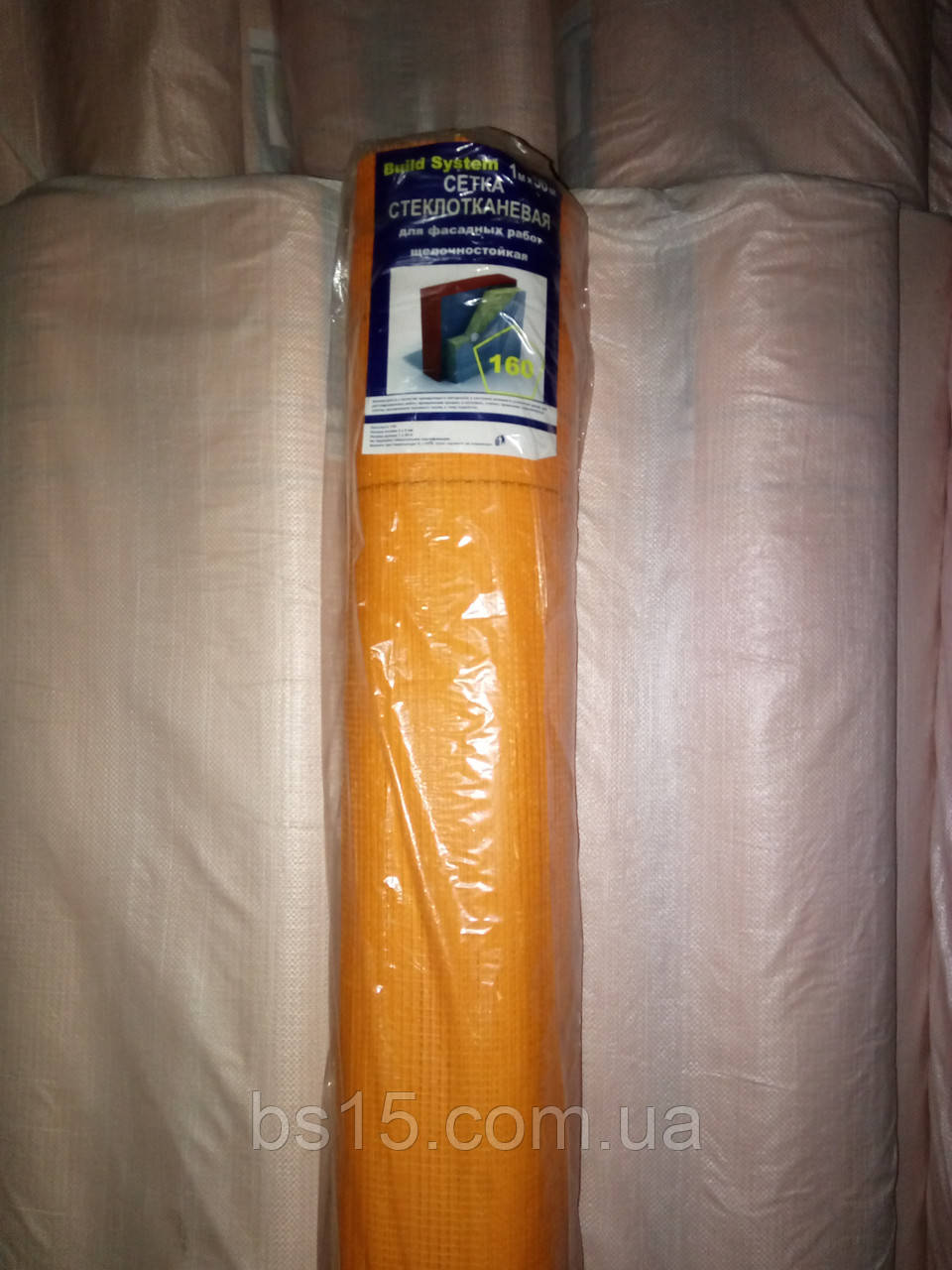 Сітка фасадна 165 г/м2 5х5 мм помаранчева будівельна доставка по Україні, фото 1