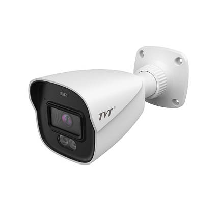 IP-відеокамера 4Mp TVT TD-9441S4-C(D/PE/AW2) White f=2.8mm, ІЧ+LED-підсвічування, з мікрофоном (77-00326), фото 1