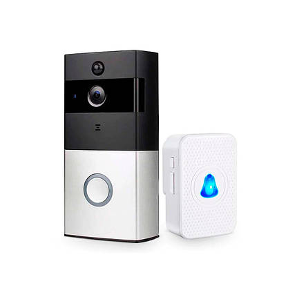 Дверний WiFi дзвінок 2Mp Light Vision VLC-01IVP Silver з ІЧ-датчиком руху (75-00079), фото 1