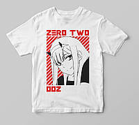 Футболка Аниме 002 Zero Two |Unisex| by FUTBOLKA.TOP | T-shirt Anime 002 Zero Two