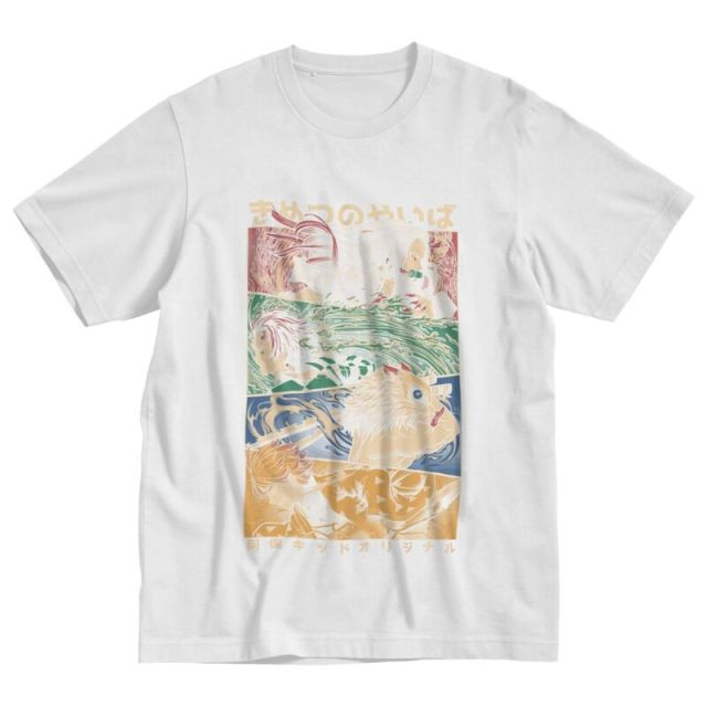 Футболка Аніме Kimetsu No Yaiba з розсікаючими демонами, T-shirt Anime Kimetsu No Yaiba with a demon