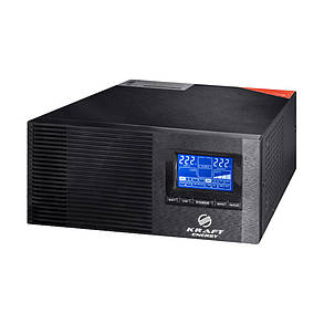 Інвертор Kraft KRF-AVR600VA/500W-12V з правильною синусоїдою (42-00094), фото 1
