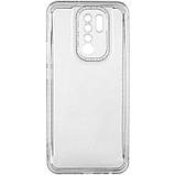 Чохол TPU Starfall Clear для Xiaomi Redmi 9, Прозорий, фото 3