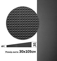 Косяк рис.3072 для підошви на угги, чоботи, р. 105см*30см*5/10мм, якість С, 70 shoreC, чорний