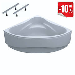 Ванна кутова 140х140 з панеллю та ніжками Swan Milana A0045135