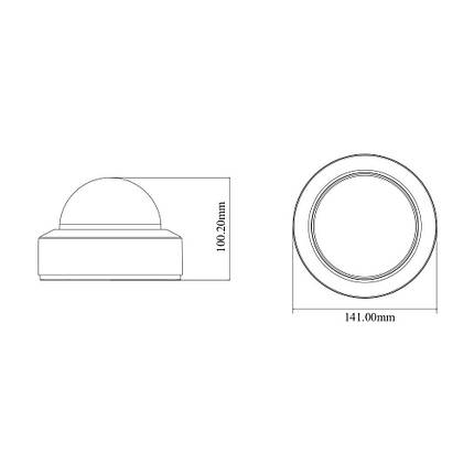IP-відеокамера 5Mp TVT TD-9553E3B-A (D/AZ/PE/AR3) f=2.8-12mm з мікрофоном (77-00342), фото 3