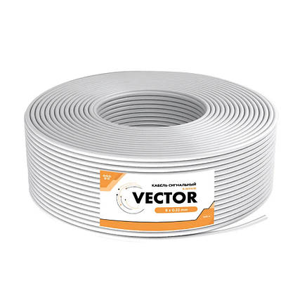 Кабель сигнальний Vector 6х0.22 CCA екран 100m (35-00020), фото 3