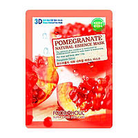 Тканевая маска для лица с гранатом Food A Holic 3D Shape Natural Essence Mask Pomegranate