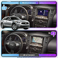 Штатна магнітола 9" Lesko для Infiniti FX II (S51) 2008-2012 6/128 4G Top Інфініті 4 шт., фото 3